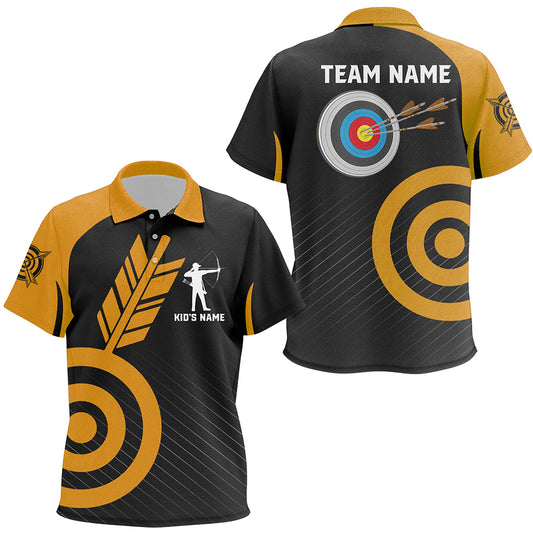 Personalized Orange Archery Jerseys For Kid Custom Archery  Shirts Team League Archery Uniform TDM1948