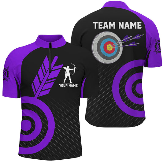 Personalized Purple Archery Jerseys For Men Custom Archery  Shirts Team League Archery Uniform TDM1949