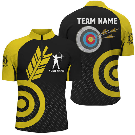 Personalized Yellow Archery Jerseys For Men Custom Archery  Shirts Team League Archery Uniform TDM1950