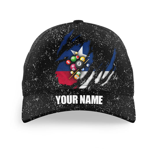 Grunge Texas Flag 3D Billiard Balls Caps For Men Women Custom Uniform Patriotic Top Hats Billiard TDM1389