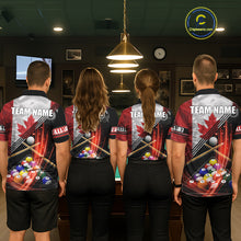 Load image into Gallery viewer, Canada Flag Custom Billiard Polo &amp; 1/4 Zip Shirt For Women, Patriotic 8 Ball Pool Team Jersey TDM6045