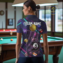 Load image into Gallery viewer, Personalized Funny Bear 8 Ball Billiard Shirt For Women Custom Billiard Jersey, Pool Team Shirts TDM5234