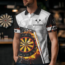 Load image into Gallery viewer, Personalized Dartboard Fire Break Glass Dart Shirts For Men Darts Jerseys TDM3607