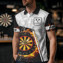 Load image into Gallery viewer, Personalized Dartboard Fire Break Glass Dart Shirts For Men Darts Jerseys TDM3607
