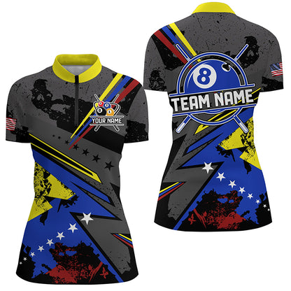 Personalized Billiard Jerseys For Women, Best Billiard League Tournament Shirts For Team Pooler TDM2543