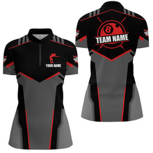 Load image into Gallery viewer, Billiard Jerseys For Women Custom Polo &amp; Quarter-Zip Billiard Shirts, Team Pooler Short Sleeve|Red TDM2323