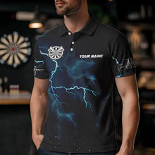 Load image into Gallery viewer, Personalized Thunder Lightning Tornado Custom Funny Dart Shirts For Men, Cool Dart Team Jerseys TDM3109