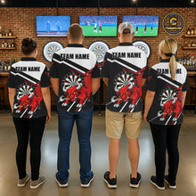 Load image into Gallery viewer, Personalized Bull Darts Jersey For Women Custom Darts Team Shirt Polo &amp; Quarter Zip | Red TDM6236