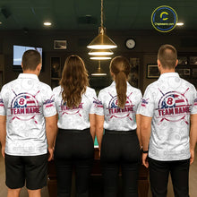 Load image into Gallery viewer, American Flag 8 Ball Billiard Jersey For Men Custom Patriotic Billiard Shirt Team Polo &amp; 1/4 Zip TDM5383