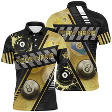 Load image into Gallery viewer, Personalized Multi-Color Billiard Tournament Sport Shirts, Billiard Balls Team Jerseys For Men TDM1750