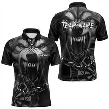 Load image into Gallery viewer, Personalized Snarling Wolf Darts Polo &amp; Quarter Zip Custom Dart Shirts For Men Cool Dart Jerseys TDM3374