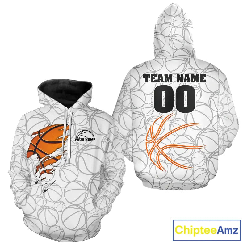 Personalized White Basketball Shirt Custom Name And Number Basketball Team Jersey Player Outfit TDM5674