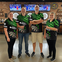 Load image into Gallery viewer, Personalized US Flag St Patrick Day Dart Shirts For Women Custom Luckiest Shamrock Darts Jerseys TDM5709