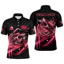 Load image into Gallery viewer, Red 8 Ball Pool Billiard Shark Polo &amp; Quarter Zip For Men Custom Team League Billiard Jersey TDM3731