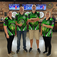 Load image into Gallery viewer, Green Funny Sauropod Darts Shirt For Women Custom Lightning Darts Team Jersey Polo &amp; 1/4 Zip TDM5967