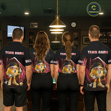 Load image into Gallery viewer, Red Funny 9 Ball Billiard Shirt For Women Custom Pool Team Shirt, Billiard Jersey Polo &amp; 1/4 Zip TDM6614
