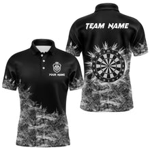 Load image into Gallery viewer, Icy Grey Light Mens Darts Polo &amp; Quarter Zip Shirts Custom Dart Shirts For Team Darts Jerseys TDM3376