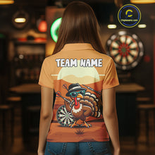 Load image into Gallery viewer, Funny Turkey Darts Shirt For Women Custom Thanksgiving Shirts For Darts Lover, Darts Team Jersey TDM4818