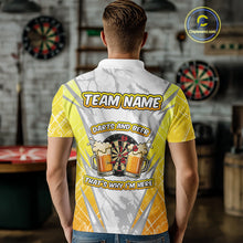 Load image into Gallery viewer, Darts And Beer That's Why I'm Here Custom Grunge Dart Shirt For Men, Drinking Darts Jerseys |White TDM4233