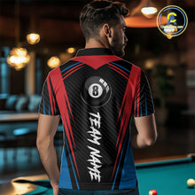 Load image into Gallery viewer, Personalized Scratch 8 Ball Pool Billiard Shirt For Men, Billiard Jerseys Team Polo &amp; 1/4 Zip TDM4333