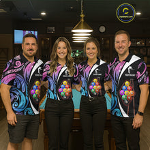Load image into Gallery viewer, Personalized Tribal 9 Ball Billiard Shirt For Women Custom 9 Ball Pool Team Jersey Polo &amp; 1/4 Zip TDM6128