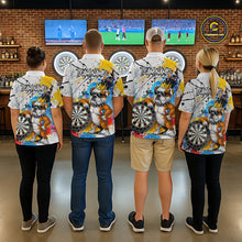 Load image into Gallery viewer, Funny Bulldog Colorful Darts Shirt For Women Custom Darts Jersey Team Polo &amp; 1/4 Zip, Darts Gifts TDM5838