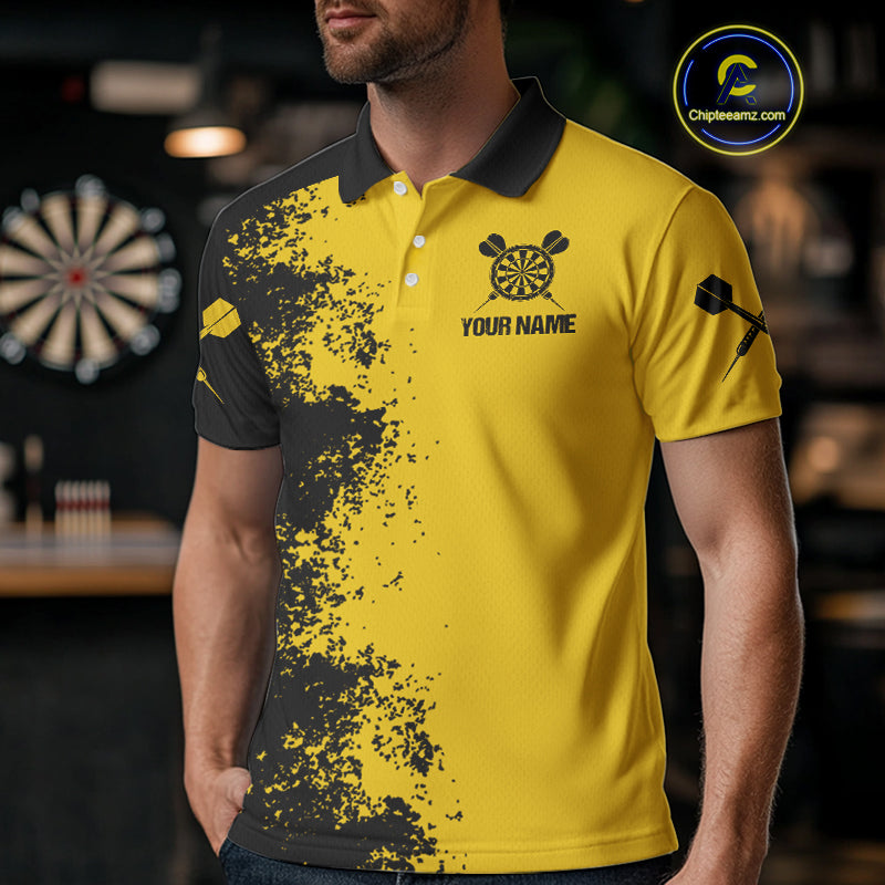 Grumpy Bee Dart Arrow Funny Darts Shirt For Men Custom Name & Team For Darts Jersey NYN0695