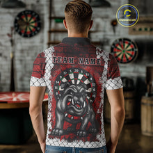 Load image into Gallery viewer, Brick-Wall Fierce Bulldog Men&#39;s Darts Team Shirt - Personalized Name For Players NYN0462
