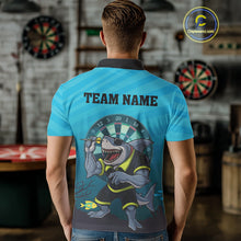 Load image into Gallery viewer, Shark &amp; Dartboard Custom Funny Polo Shirt For Men - Darts Team Jersey NYN0706