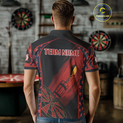 Bombs Dart Arrow Custom Red Dartboard Dart Shirt For Men, Dart Team Jerseys NYN0114