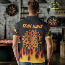 Load image into Gallery viewer, Dragon Flame Pattern Dartboard Custom Dart Shirt For Men, Dart Team Jerseys NYN0234
