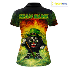 Load image into Gallery viewer, Red &amp; Green Shamrock Thunder Funny Pool 8 Ball Women Billiard Shirt Personalized Balls Billiard Shirts NYN2653