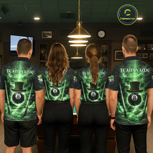Load image into Gallery viewer, St Patrick's Day Green Smokes Ball 8 Billiards Pool Sticks Shirt For Women Custom Billiard Balls Attire NYN2692