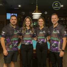 Load image into Gallery viewer, Funny Pool 8 Ball Smoking Women's Billiard Team Shirt Custom Billiard Polo &amp; 1/4 Zip Attire NYN2495