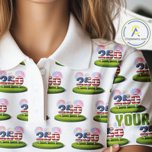 Load image into Gallery viewer, America 250Th Anniversary Womens Golf Polo Shirt Patriotic USA Golf Shirts, Golf Gift NYN2853
