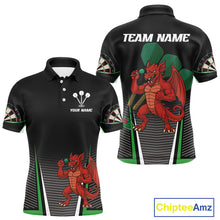 Load image into Gallery viewer, Custom Men's Darts Polo Jersey Dragon Plays Darts For Darts Team NYN0772