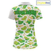 Load image into Gallery viewer, Personalized Womens Golf Polo Shirts Green Golf Courses Custom Name Golf Team Shirt, Golf Gifts NYN2880