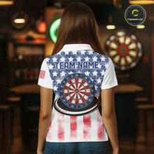 Load image into Gallery viewer, Custom American Flag Dart Shirts For Women Patriotic Dart Team Shirt Darter Outfits Attire NYN2888