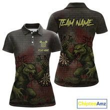 Load image into Gallery viewer, Custom Dripping Grunge Wolf Dartboard Funny Dart Men Polo Shirt Graffiti Dart Jerseys NYN1785