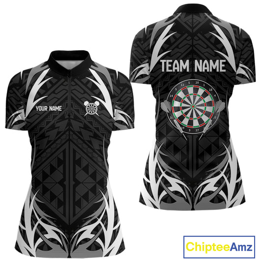 Personalized White And Black Dartboard Dart Shirts For Women Outfits Dart Team Jerseys NYN0041