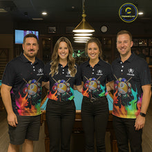 Load image into Gallery viewer, Splatter Paint Women's Billiard Ball Shirt Personalized 8 Ball Cue Billiard Team Shirt NYN2335