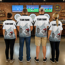 Load image into Gallery viewer, Cold Fierce Penguin Duo Play Darts Women Darts 1/4-Zip Shirt Personalized Name For Darters NYN2356