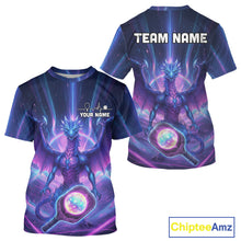 Load image into Gallery viewer, Custom Holographic Dragon Men Pickleball Jerseys Rainbow Pickleball Paddle League Shirts NYN2131