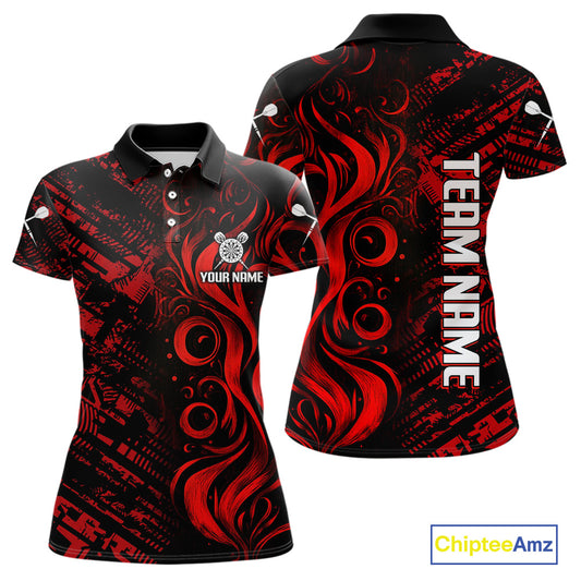 Grunge Style Dart Arrows Custom Red Dart Shirt For Women, Dart Team Jerseys NYN0103