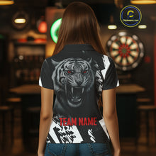 Load image into Gallery viewer, Dark Lion Dartboard Women's Darts Polo Shirt - Custom Name For Players NYN0744