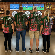 Load image into Gallery viewer, Red Horror Tiger Fire Flame Dartboard Custom Men Darts Polo League Shirts Dart Jerseys NYN2248