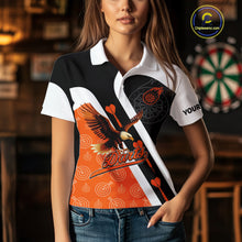 Load image into Gallery viewer, Custom Darts Board Orange Flying - Eagles Dart Shirts For Women, Dart Team Jerseys NYN0062