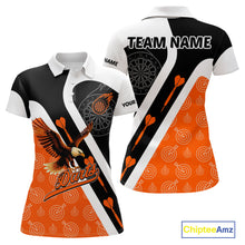 Load image into Gallery viewer, Custom Darts Board Orange Flying - Eagles Dart Shirts For Women, Dart Team Jerseys NYN0062