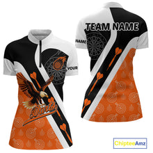 Load image into Gallery viewer, Custom Darts Board Orange Flying - Eagles Dart Shirts For Women, Dart Team Jerseys NYN0062