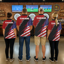 Load image into Gallery viewer, Personalized American Flag Darts Shirt For Women Custom Patriotic US Darts Team Jersey NYN2840